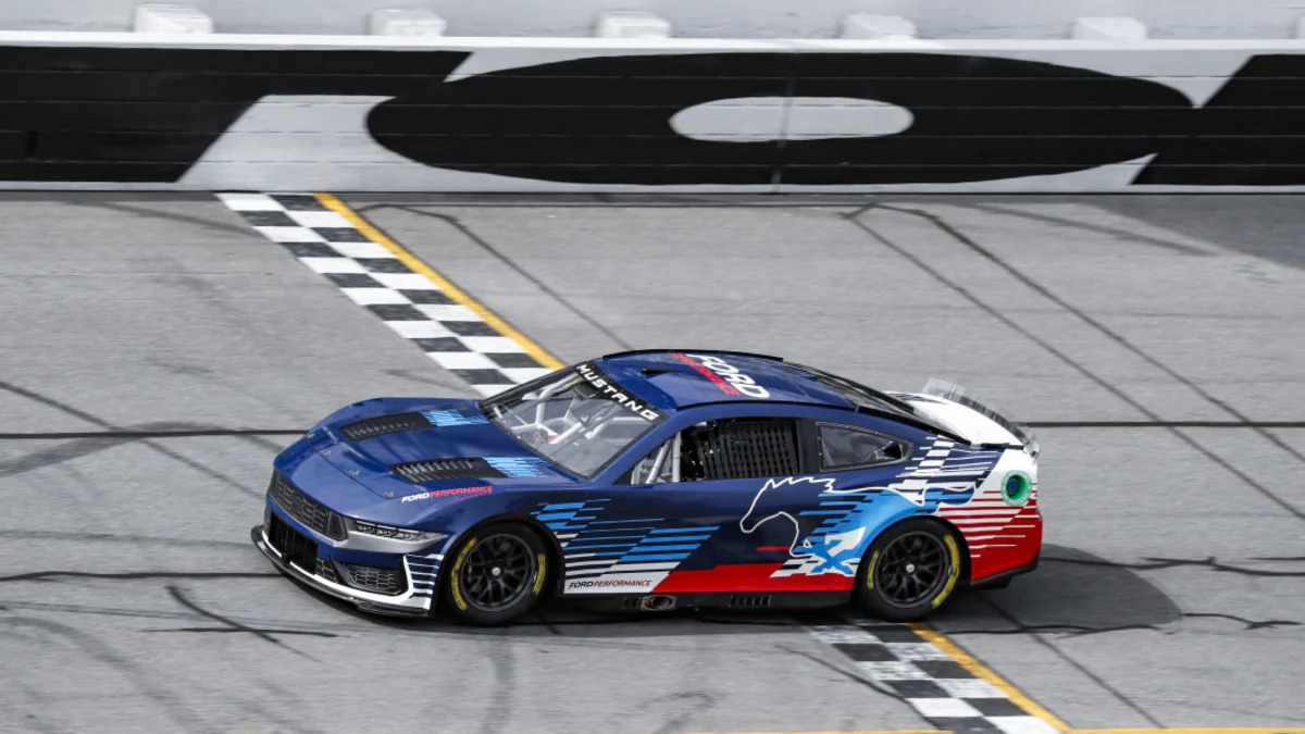 Ford reveals Dark Horse themed 2024 NASCAR Cup Series Mustang